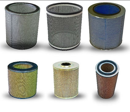 Filtros de ar tampa metálica